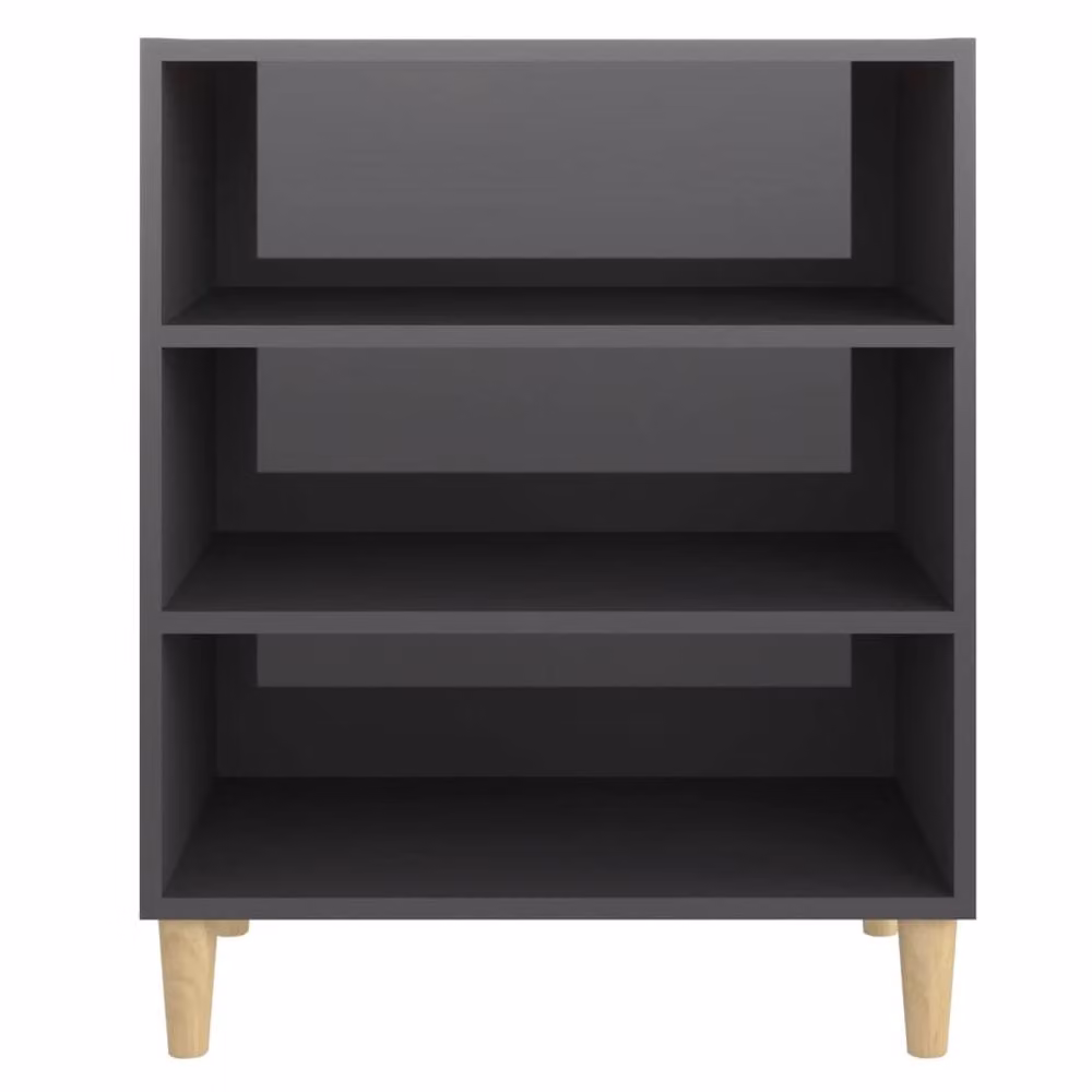 Berkfield Home High Gloss Grey Sideboard, W/D/H: 57 x 35 x 70 cm – 4