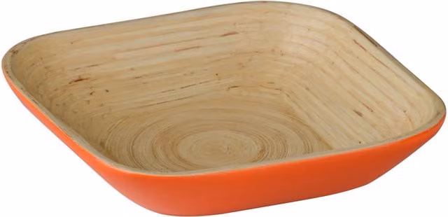 Orsina Kyoto Small Square Serving Bowl in Orange