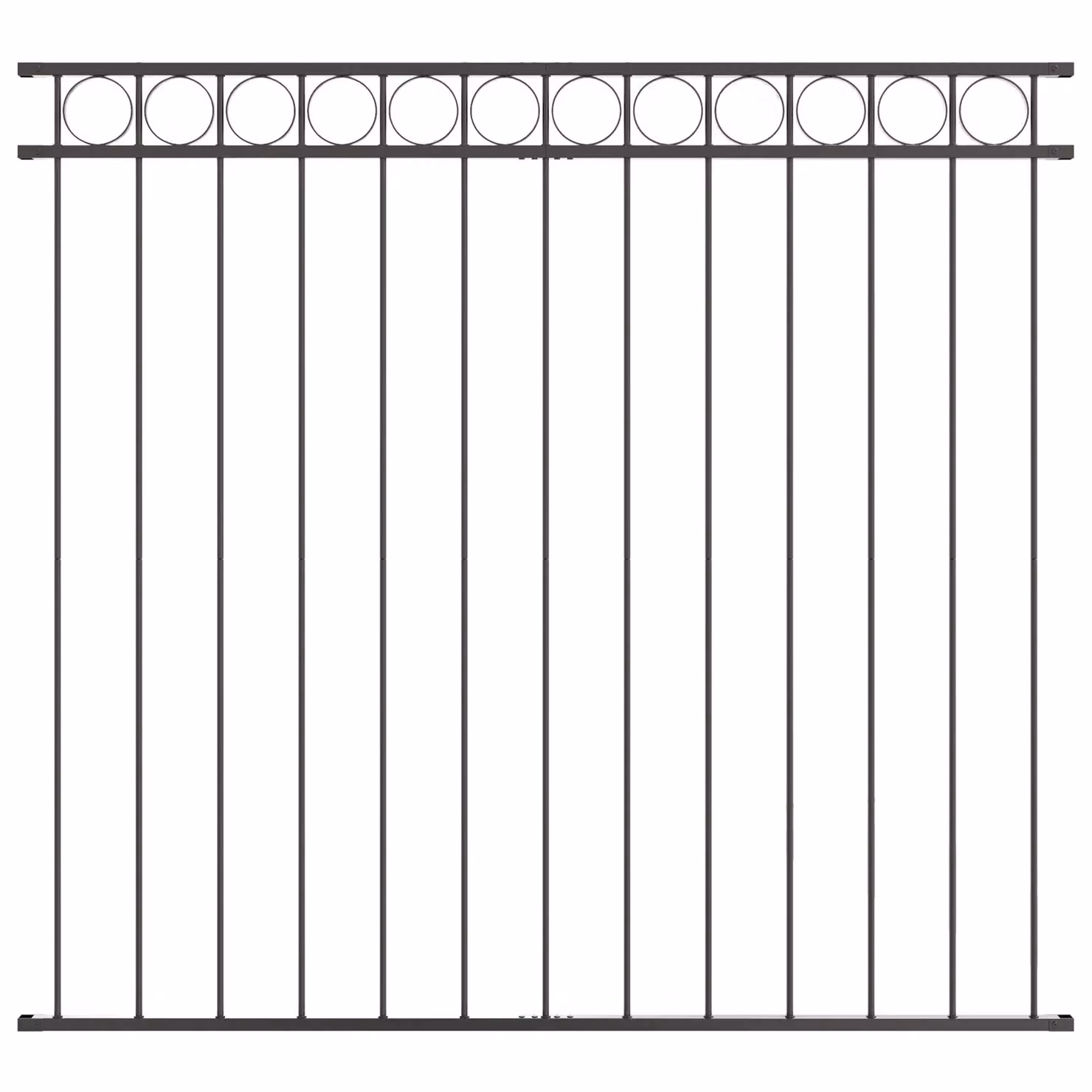 Berkfield Home Grey Steel Fence Panel W: 120 cm, H: 170 cm – 2