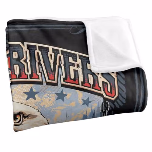 JQ Licensing Semi-Truck Drivers Keep America Running Super Soft Fleece Throw Blanket, Multicolour, W/D: 152 x 127 cm – 2