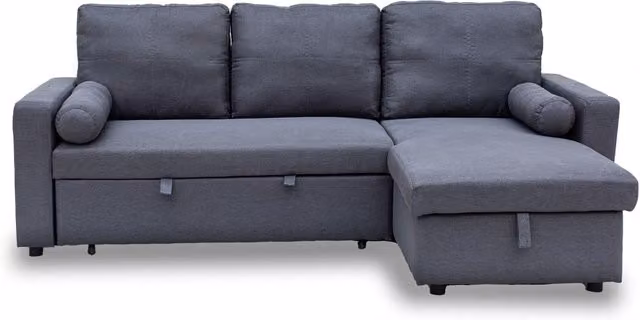 Outdoor Living Manhattan Grey 3 Seat Corner Sofa Bed Set