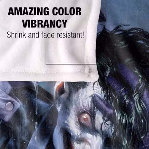 LOGOVISION Batman Joker Madness Super Soft Silky Touch Fleece Throw Blanket, Multicolour, W: 91.44 cm, L: 147 cm – 3