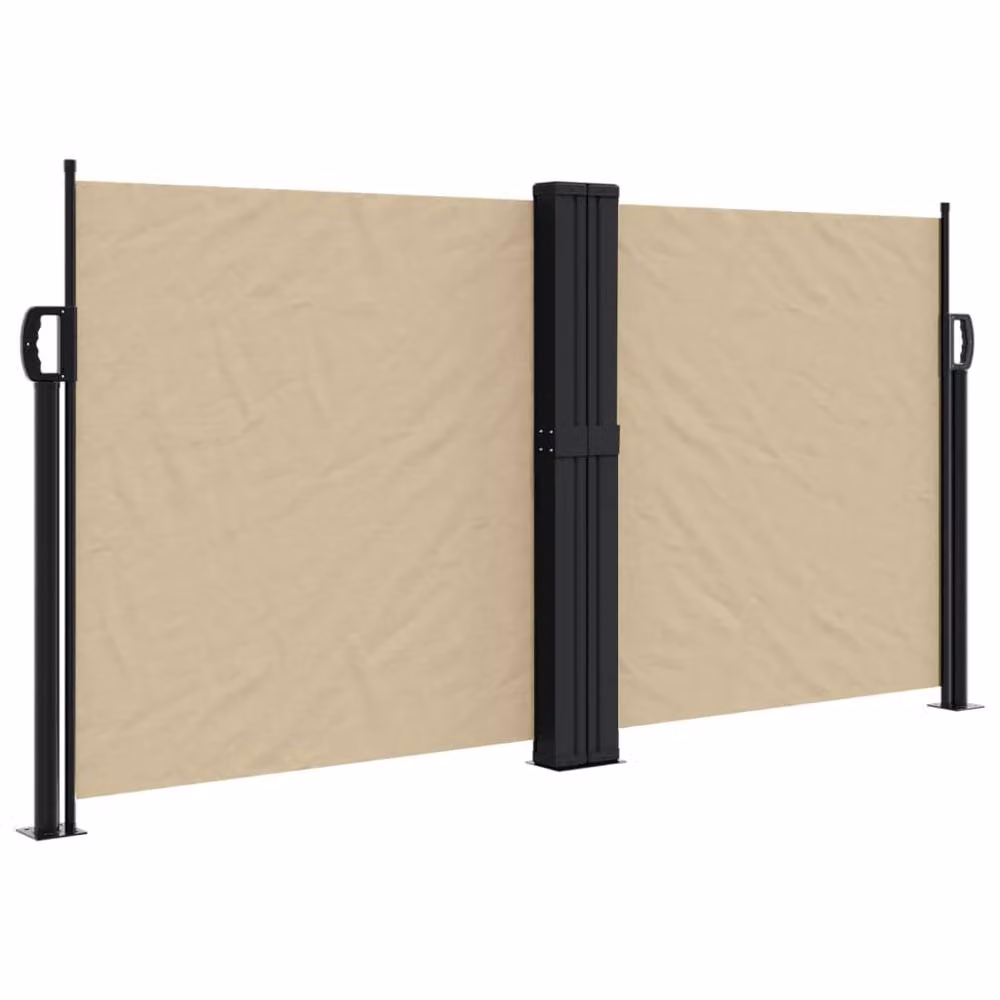 Berkfield Home Retractable Side Awning in Beige, W/H: 120 x 120 cm – 2