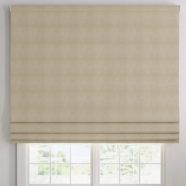ANTE DECOR Eden Made To Measure Blackout Roman Blind in Cream/Beige