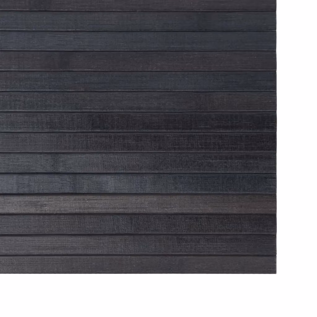 Berkfield Home Rectangular Bamboo Rug in Grey, W: 60 cm, L: 500 cm – 3