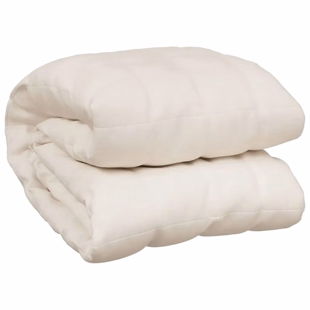 Berkfield Home Weighted Blanket, Beige, W: 138 cm x L: 200 cm, 10 kg – 2