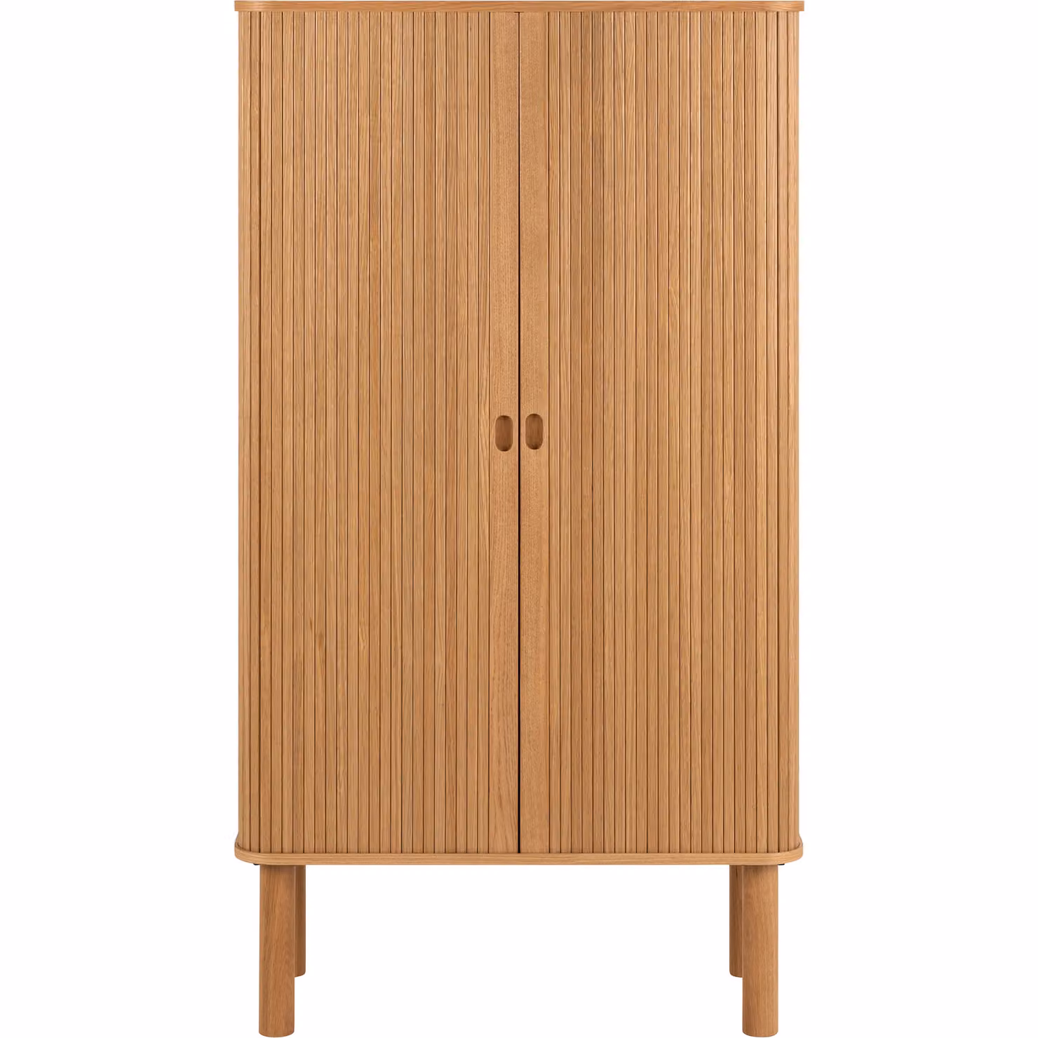 Furniture To Go Langley Oak Cabinet with Sliding Doors and Internal Shelves in Brown – 2