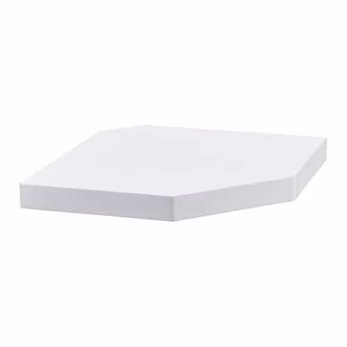 Spot On Dealz White Corner Floating Wall Shelf in Wood and MDF – 2