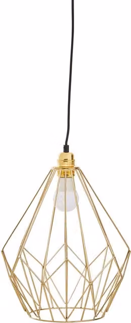 Orsina Wyra Champagne Gold Metal Pendant Light