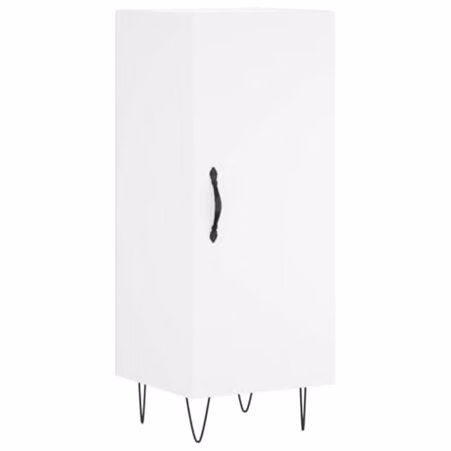 vidaXL White MDF Sideboard, W/D/H: 34.5 x 34.5 x 90 cm