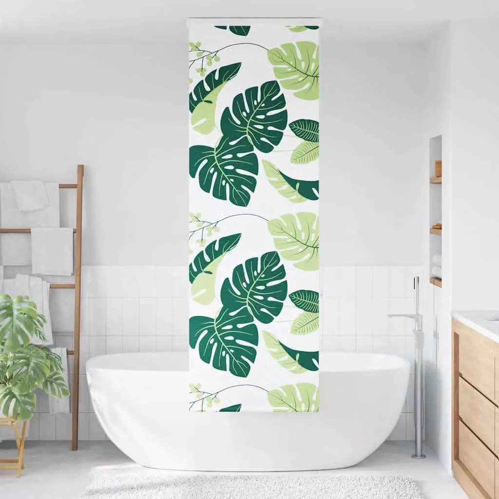 Berkfield Home Green Opaque Shower Roller Blind with Cassette, W/D/H: 70 x 66 x 240 cm – 2