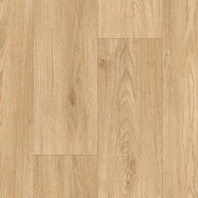 Vinyl Flooring UK Beige Wood Effect Cushion Backed Vinyl Flooring Sheet, W: 100 cm, L: 300 cm, Thickness: 0.28 cm