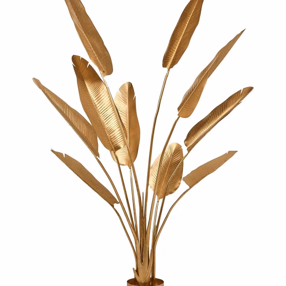 Wyld and Coco Artificial Banana Tree in Gold, Height: 162 cm – 2