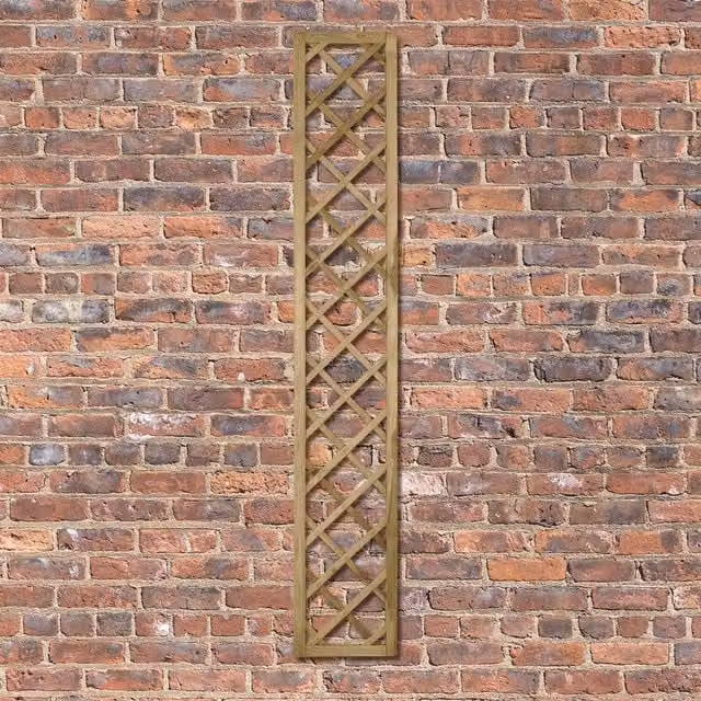 Forest Garden Hidcote Lattice Wood Trellis Support, Brown, Height: 30 cm