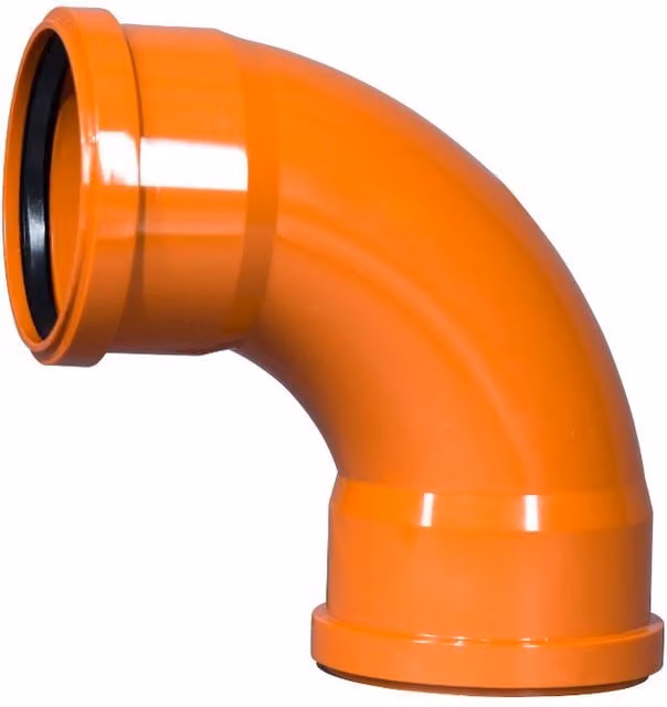 PBSL Group Drainage Bend Double Socket, 87.5 Degree, 110mm, Orange