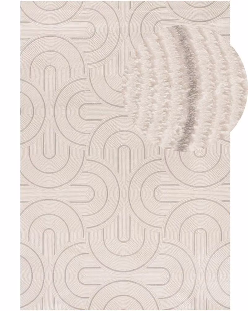 THE RUGS Carmel Modern Grey Area Rug with Arch Design, W: 80 cm, L: 150 cm – 2