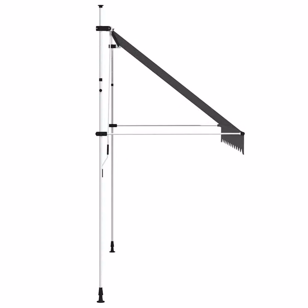 Berkfield Home Manual Retractable Awning in Anthracite Grey, 300 cm – 2