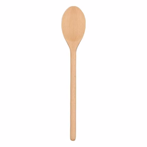 Argon Tableware Brown Wooden Cooking Spoon, Heat Resistant and Non-Scratch, Length: 30 cm