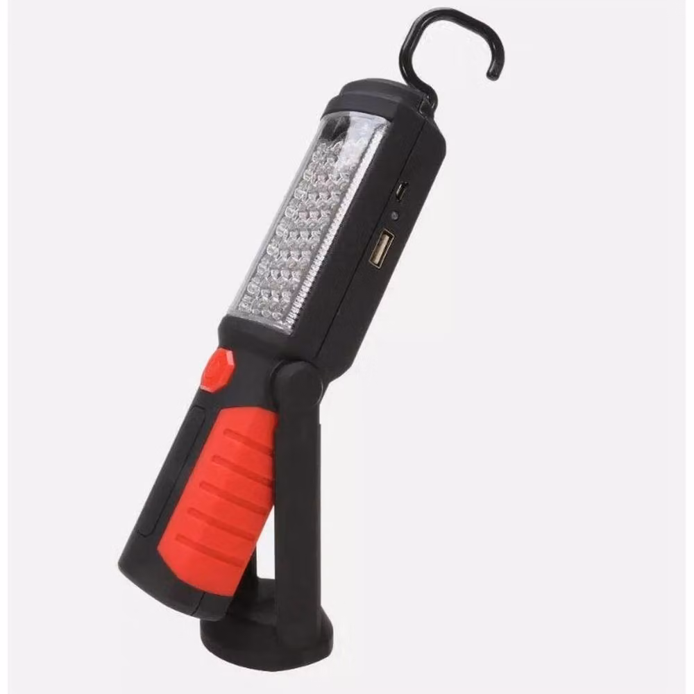 SPETLEK Red LED COB Magnetic Rechargeable Hand Torch and Adjustable Work Light – 4