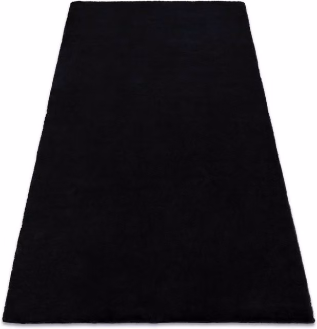RugsX Black Bunny Faux Fur Rug for Children, W: 60 cm, L: 100 cm – 1