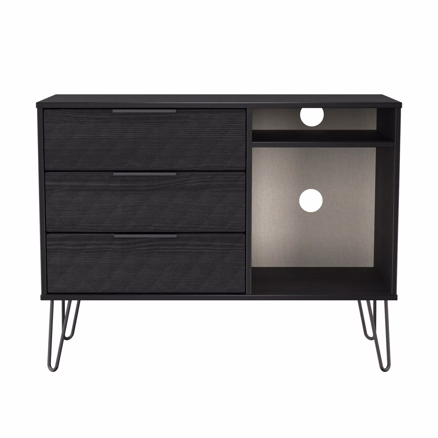 2 U Islay 3 Drawer TV Unit in Black Matt Finish – 2