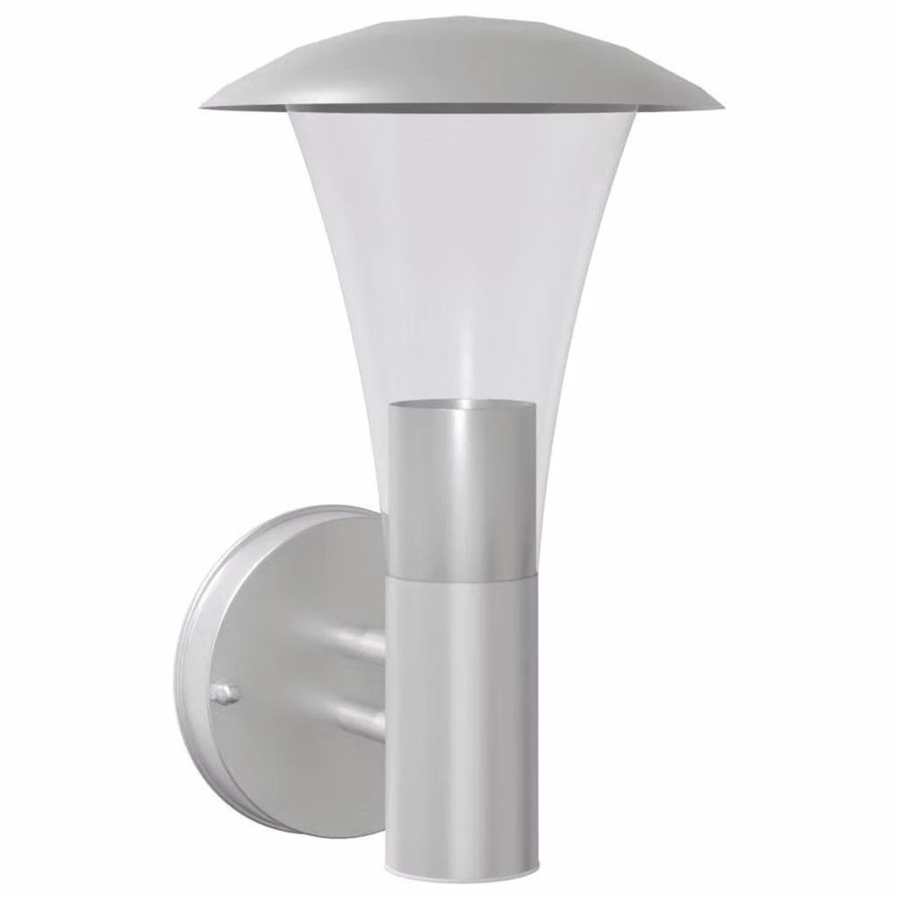 Berkfield Home Modern Silver Stainless Steel Outdoor Wall Light