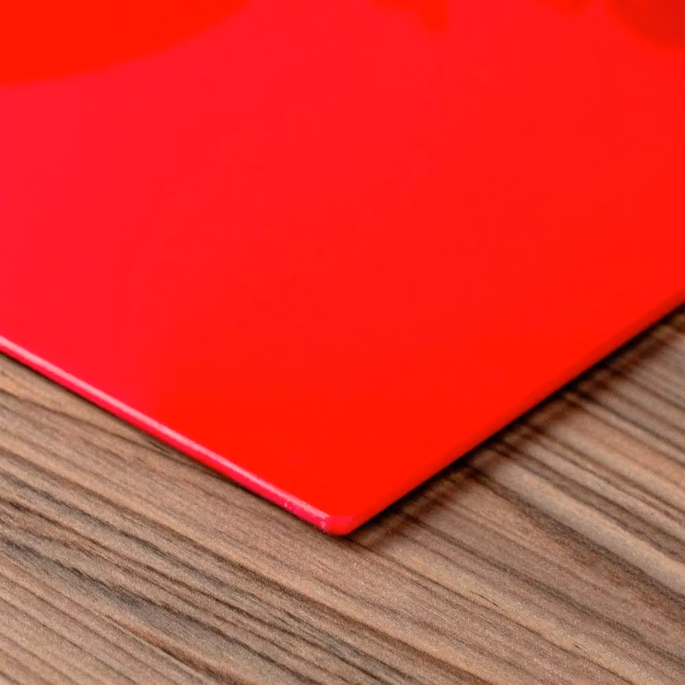 Havendro Red Glass Non-Slip Rectangular Kitchen Chopping Board and Worktop Saver W: 50 cm, D: 40 cm – 1