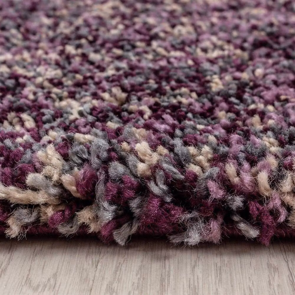Bravich LTD Blended Shaggy Rug in Purple, W: 160 cm, D: 230 cm – 4