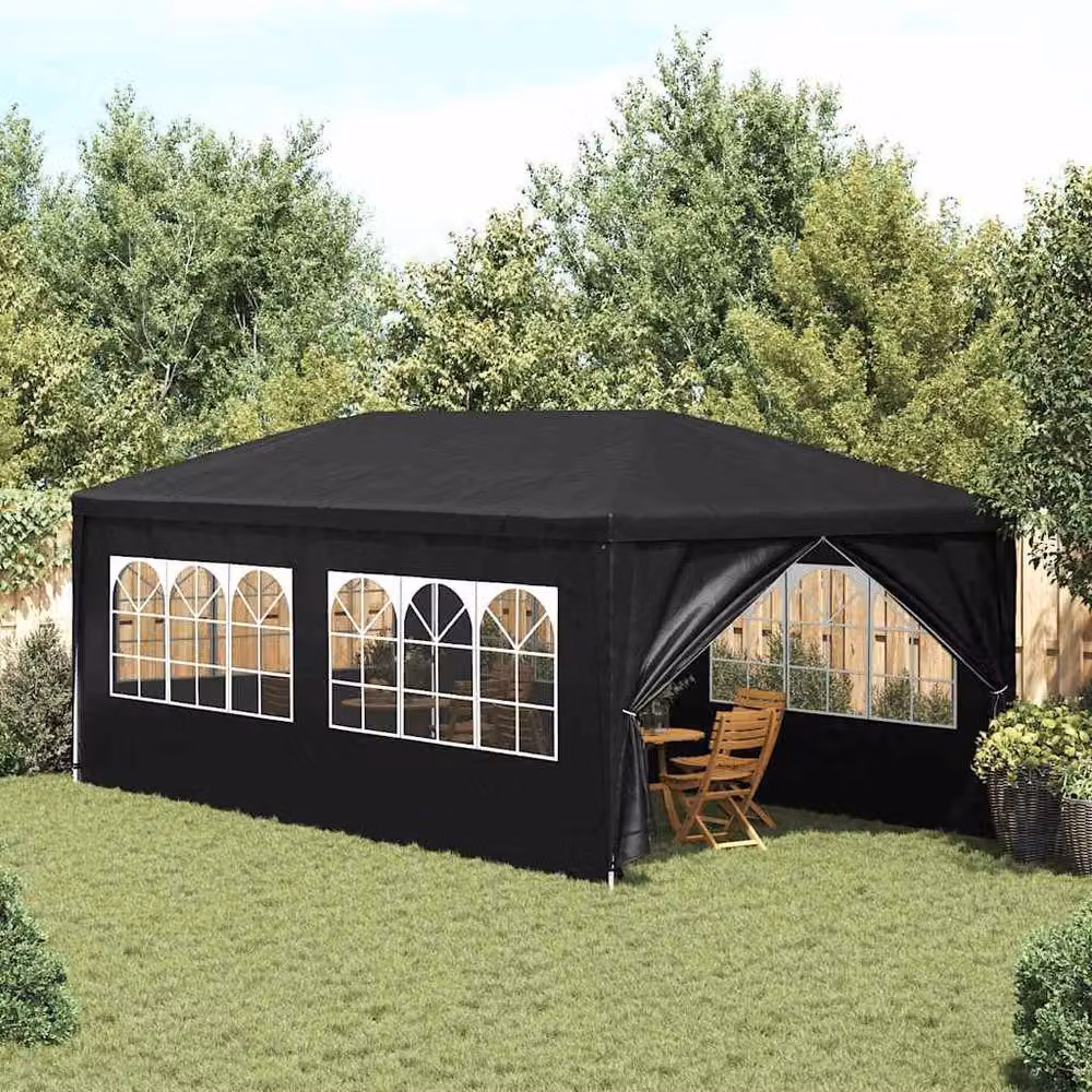 Berkfield Home Party Tent in Anthracite and Black, W: 600 cm, D: 300 cm, H: 255 cm – 2