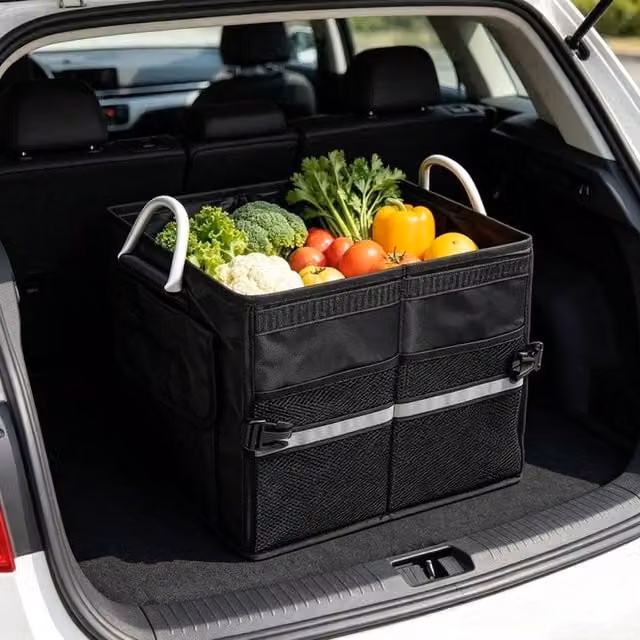 Kelvenix Black Heavy Duty Collapsible 2-in-1 Storage Box – 1