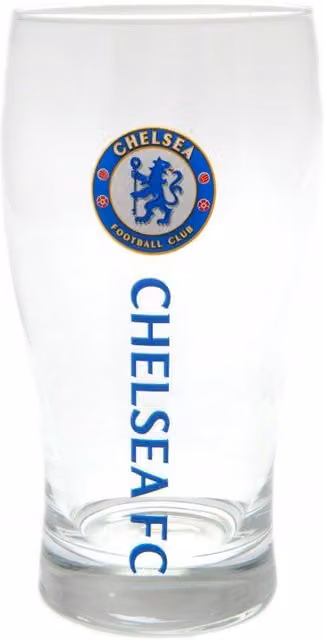 Chelsea FC Transparent Glass Beer Glass