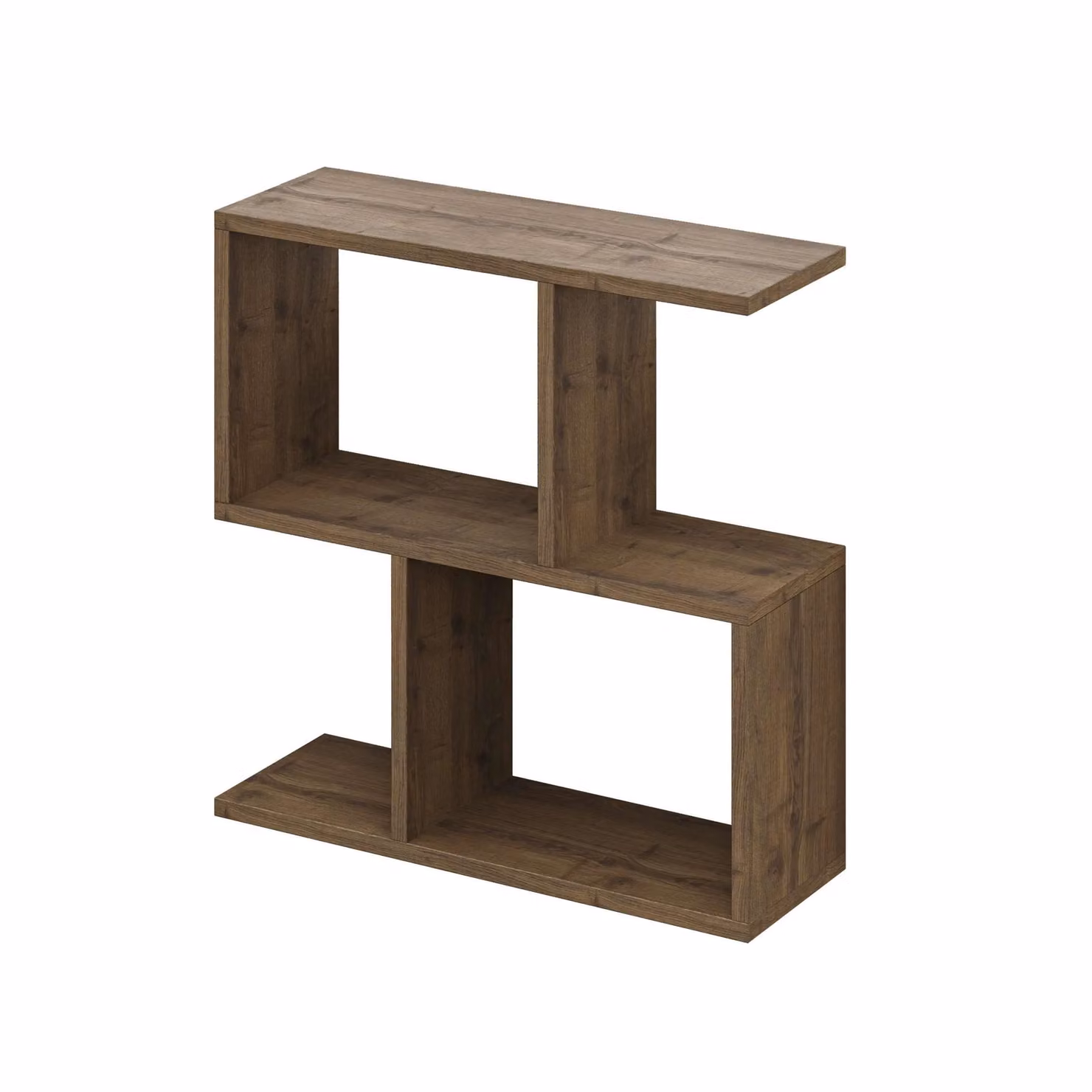 Decortie Modern 4-Compartment Side Table in Brown, W/D/H: 60 x 60 x 19.5 cm – 2