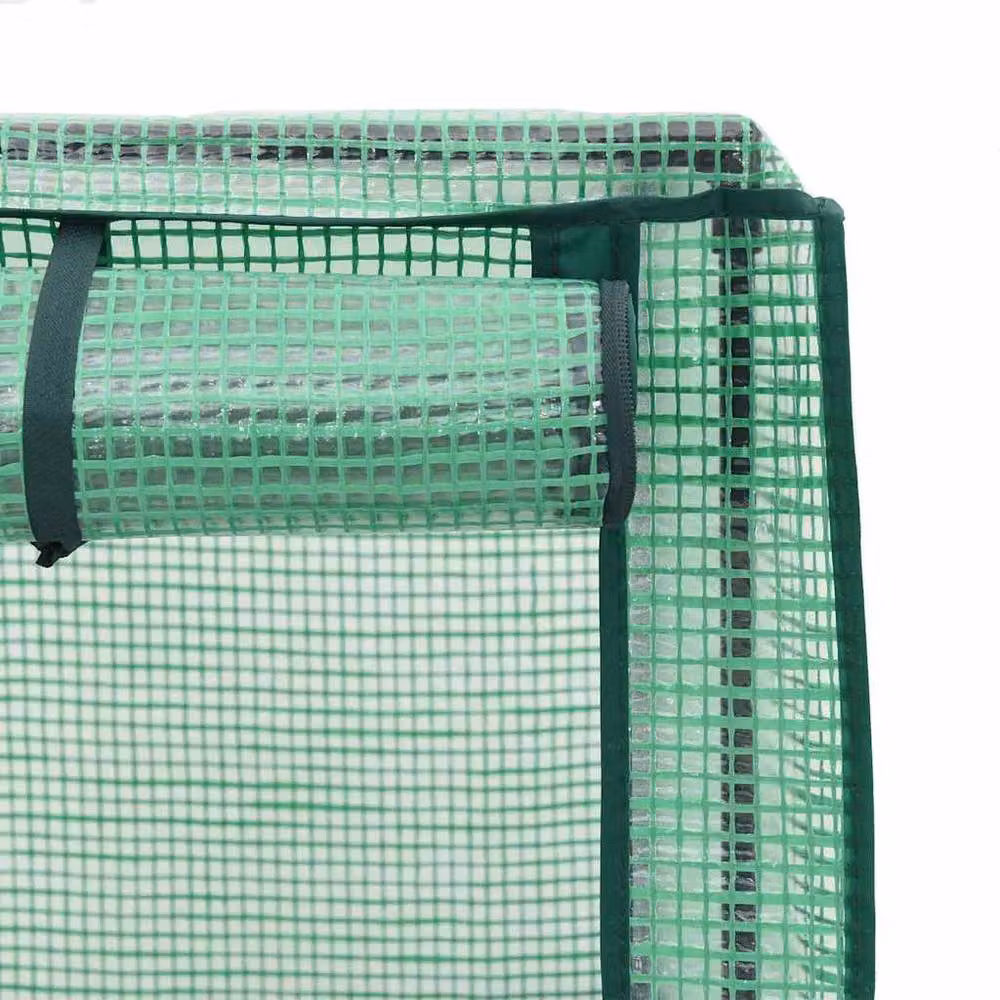 Berkfield Home Raised Bed with Greenhouse Cover in Black Rattan Look, W/D/H: 80 x 40 x 138 cm – 3