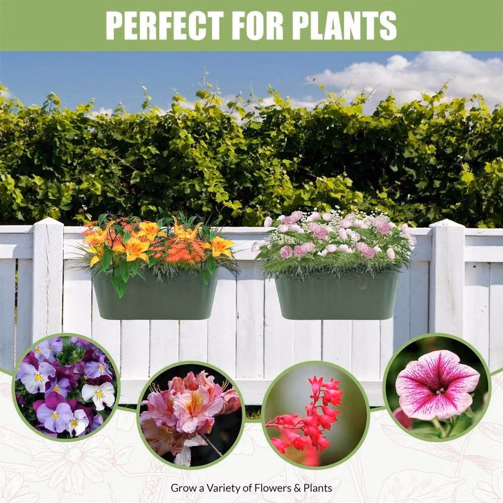 SPETLEK Green Over Fence Hanging Planter and Window Box – 4
