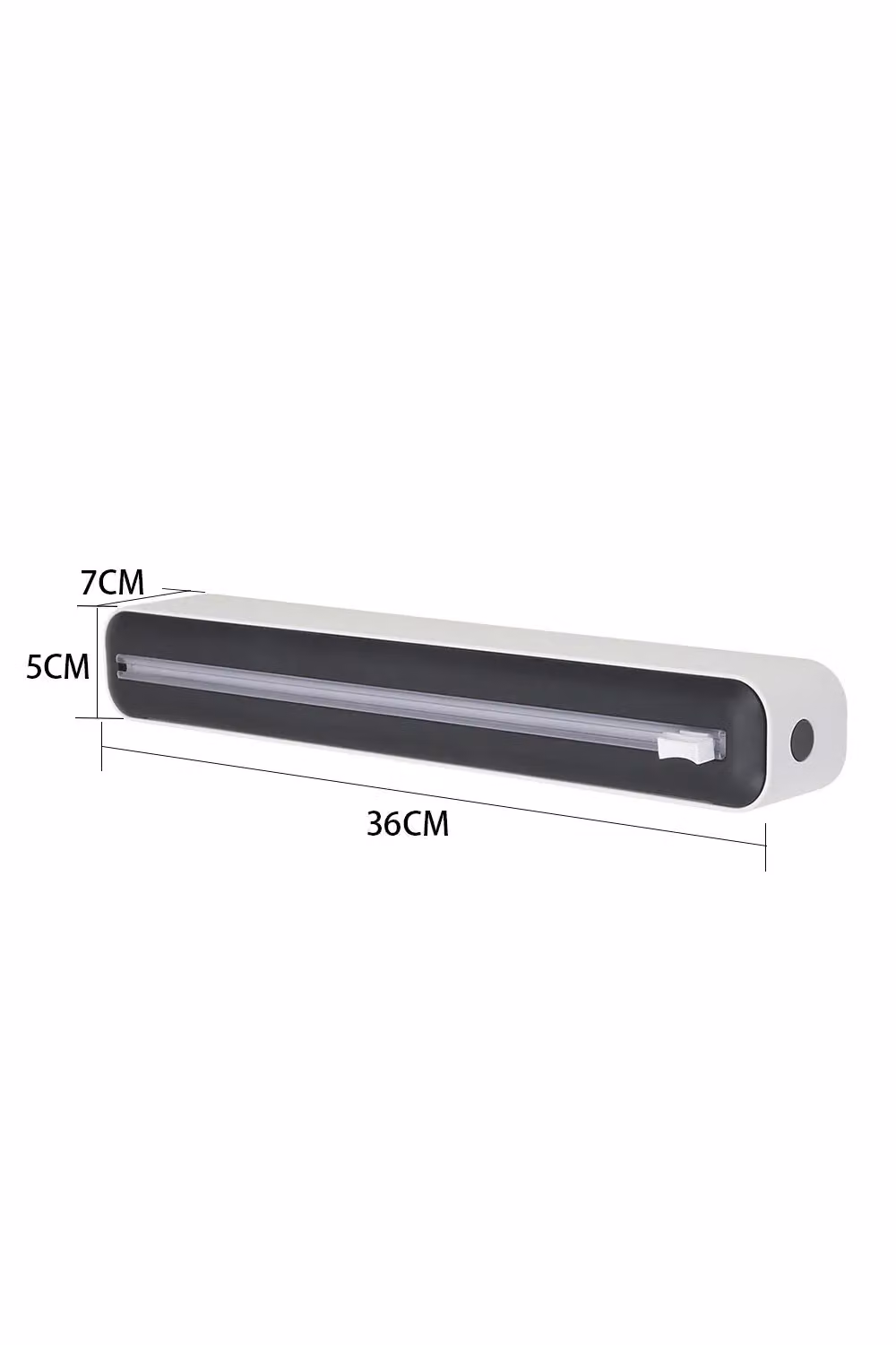 Livingandhome White Plastic Wall Mounted Cling Film and Foil Dispenser with Suction Cup – 5