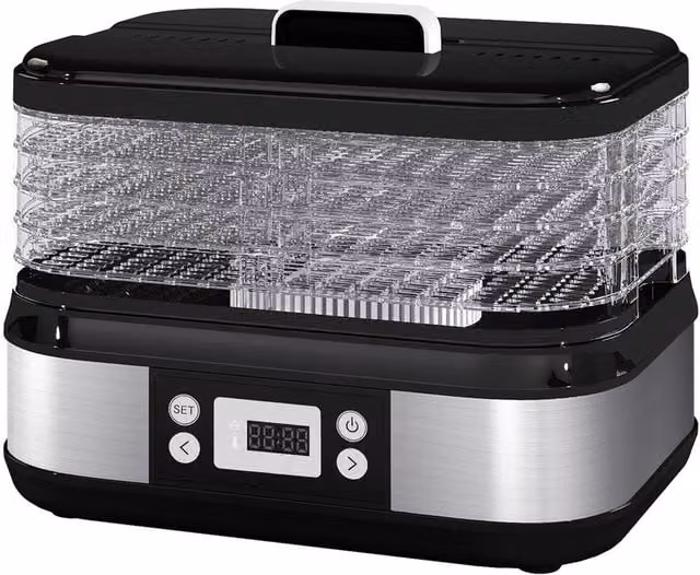Nordara TouchDry Electric Food Dehydrator for Fruit and Meat Jerky in Black, W/D/H: 100 x 15 x 15 cm – 1