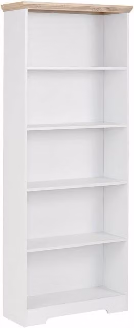 Nanna White Wooden Freestanding Bookshelf with Integrated 3D Lighting