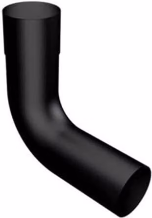 ARP Aluminium Round Swaged Downpipe Bend 92.5 Degree 76mm Black PPC Finish 9005 Matt