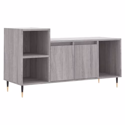 vidaXL Modern TV Cabinet in Grey Sonoma, W/D/H: 100 x 35 x 55 cm – 1