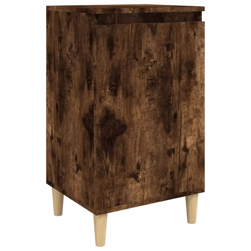 Berkfield Home Smoked Oak Bedside Cabinet in Brown, W/D/H: 40 x 35 x 70 cm – 2