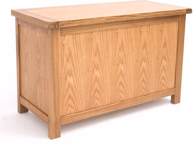 Cabinet Bits Trivento Blanket Box Ottoman in Light Brown Wood