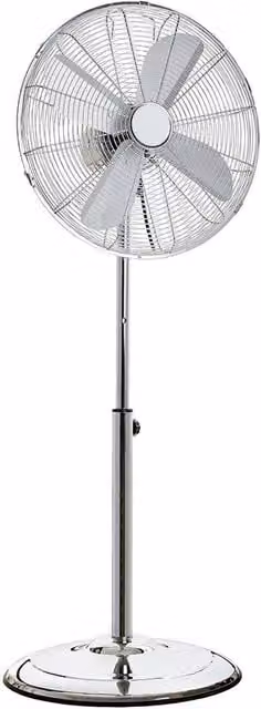 Oypla Silver Metal Pedestal Stand Fan with Oscillation, 40 cm