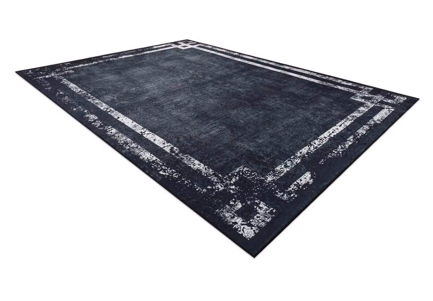 RugsX Andre Rectangular Rug in Black, W 120 cm x D 170 cm – 2