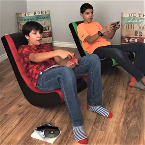 Ace Bayou ABC Life Style Furniture Video Rocker Gaming Chair for Adults in Black and Red Stripe – 4