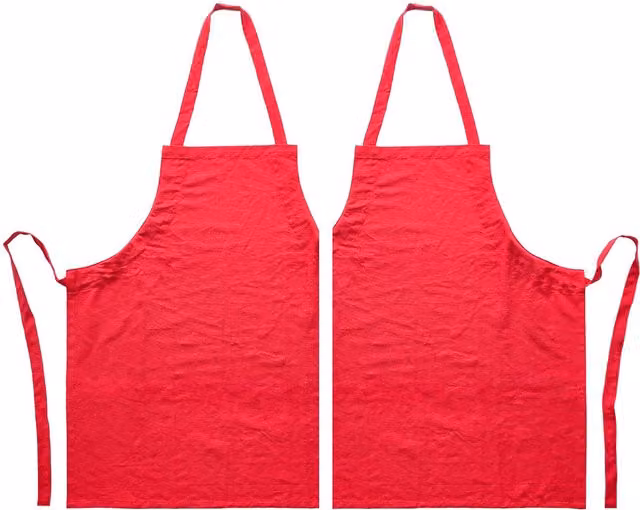 Nicola Spring Cotton Bib Aprons, Pack of 2, Red