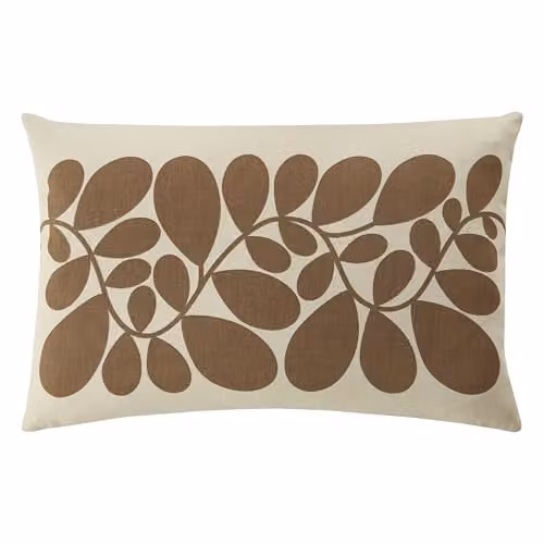 Ashley Wilde Brown Striped Rectangular Cotton and Polyester Cushion W/D/H: 40 x 40 x 40 cm – 2