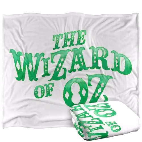Warner Bros. The Wizard Of Oz Super Soft Fleece Throw Blanket, Green, W/D/H: 152 x 127 cm