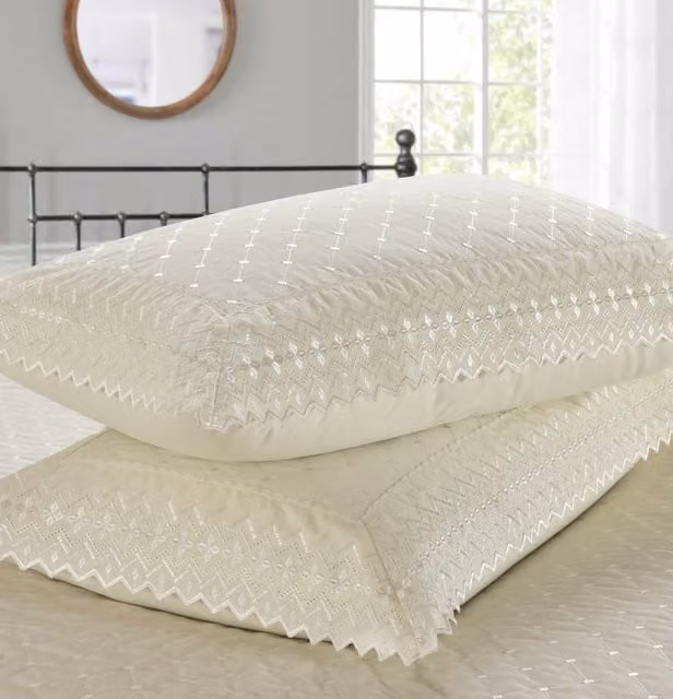 Rapport Home Richmond Pillowcase Pair in Beige