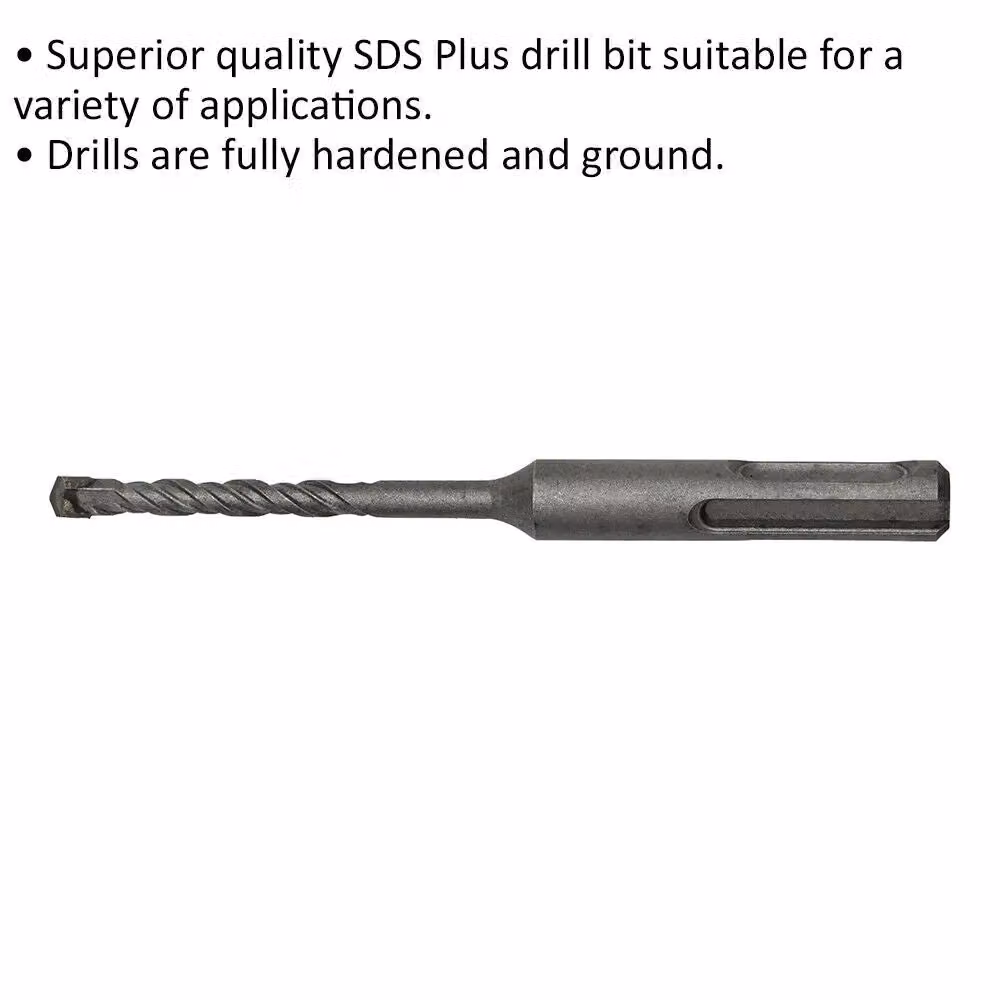 Loops SDS Plus Drill Bit, Silver and Multicolour, Diameter: 6 mm, Length: 110 mm – 2