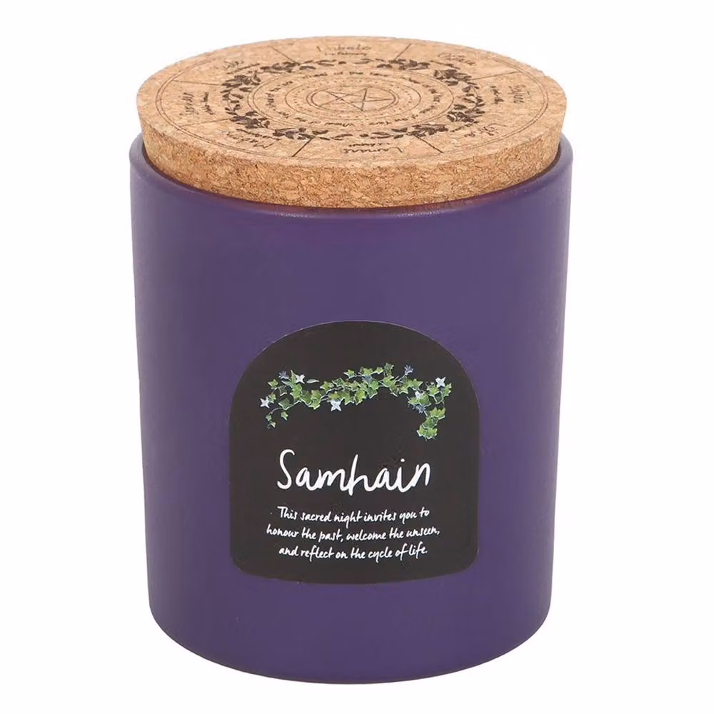 Something Different Pumpkin Spice Samhain Scented Candle in Purple – 3